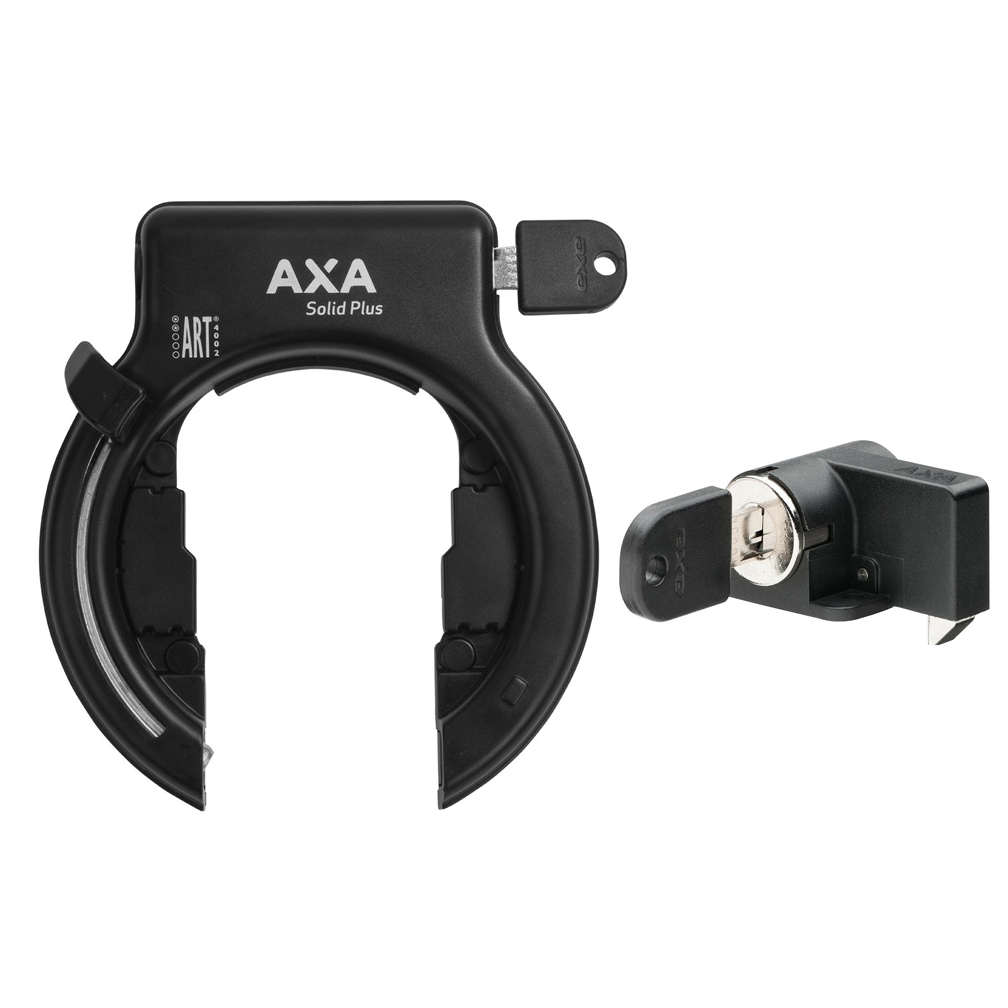 AXA Rahmenschloss Solid Plus inkl. Shimano Keyalike AkkZylinder